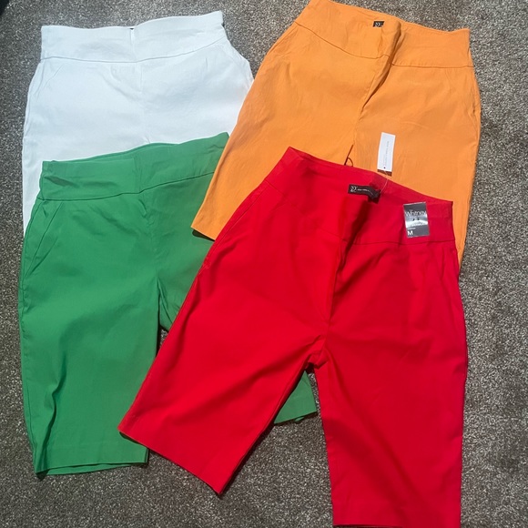 New York & Company Pants - New York & Co_The Whitney Pull-On Bermuda Short_RED/GREEN/WHITE/ORANGE